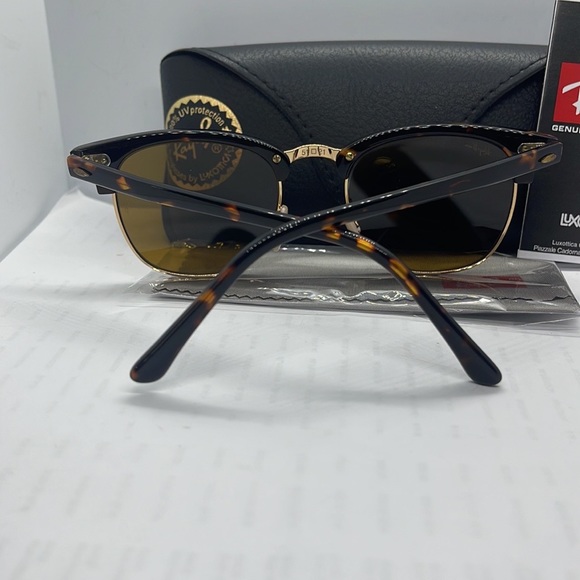 BNIB Ray ban 3016 Club master tortoise/brown NON Polarized Unisex sunglass - Picture 5 of 7